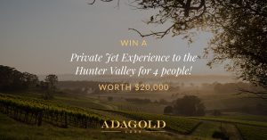 Win a Private Jet Experience to the Hunter Valley for 4 People (Worth $20,000)!