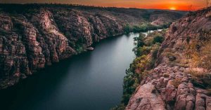 Sunrise at Nitmiluk gorge, Katherine, Northern Territory Australia | Explore Outback Australia | Adagold Aviation | Luxury Air Charters | Luxury Australian Holiday