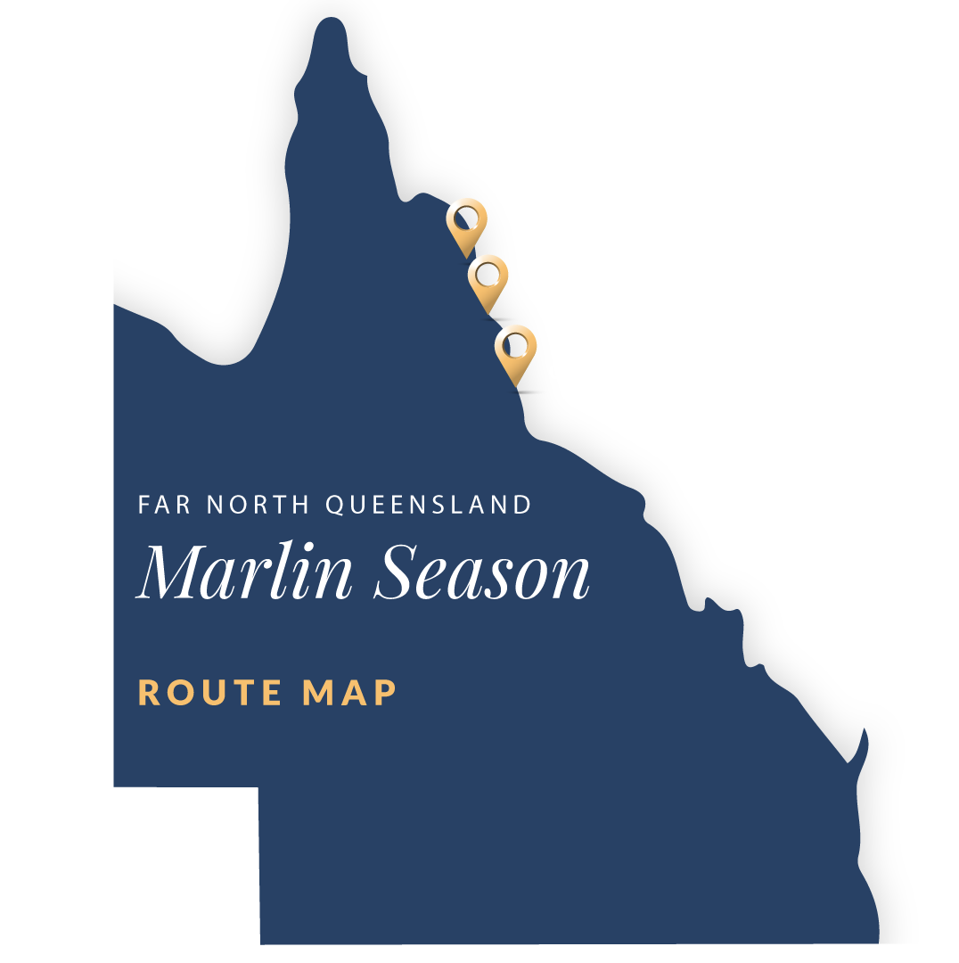 Far North Queensland Marlin Fishing Itinerary Map