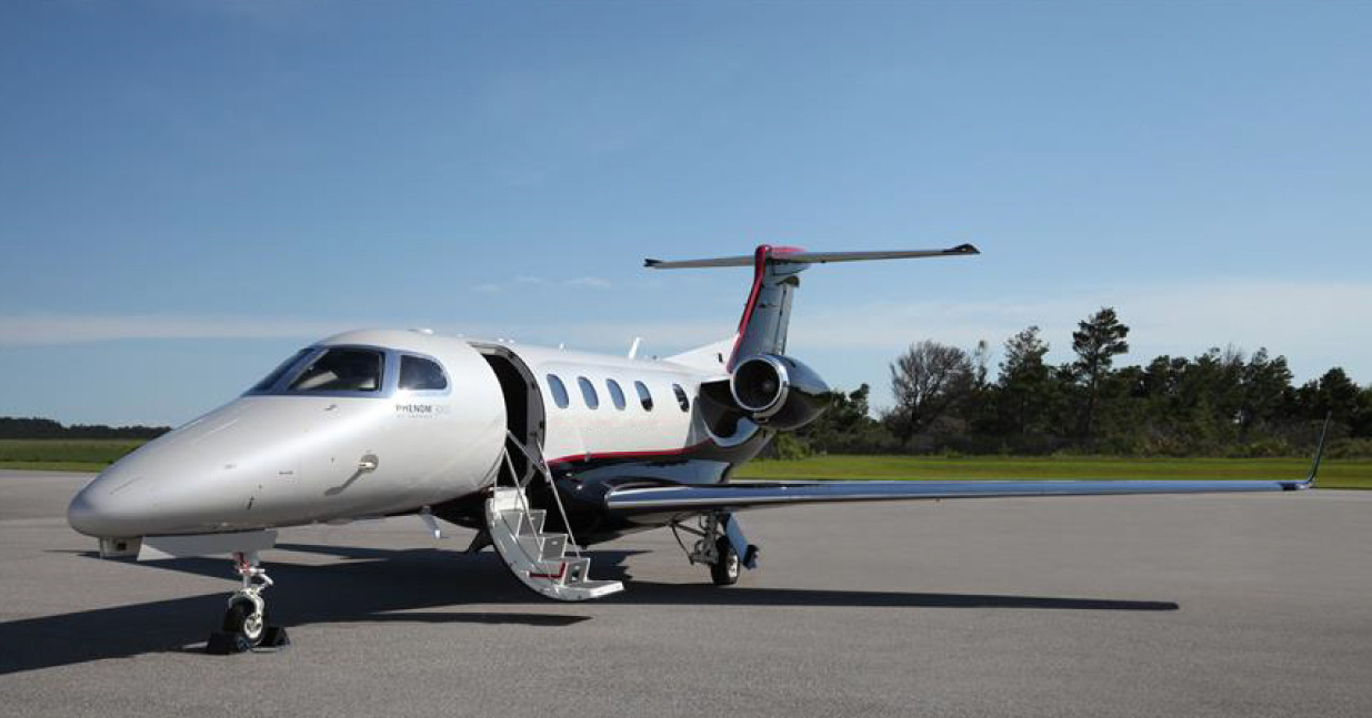 private jet travel with Embraer Phenom 300E